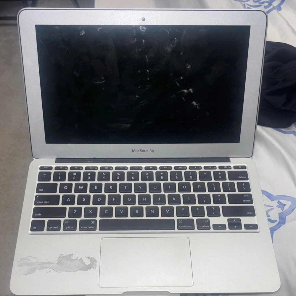 Apple Silver Laptop with Iconic Logo